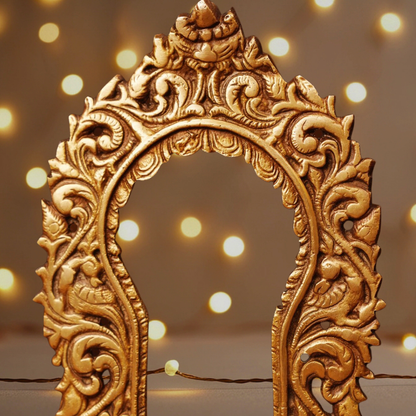 Antique Hand-Carved Prabhavalli (Brass)
