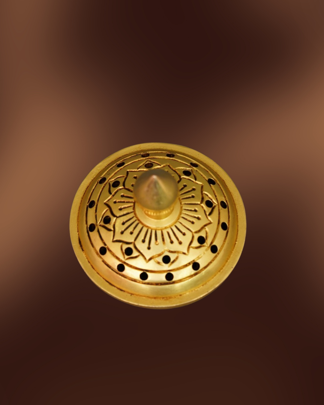 Antique Brass Lotus Dhoopdani | Handcarved Dhuna | Lotus-Shaped Incense Burner | Brass Dhoop Dani for Pooja & Home Decor