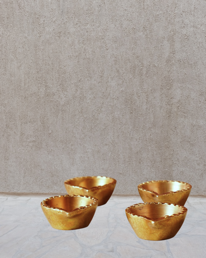 Handcrafted Brass Diya | Antique Finish Pooja Deepam