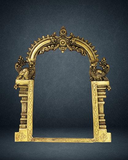 Antique Hand-Carved Anapakshi Prabhavalli (Brass)