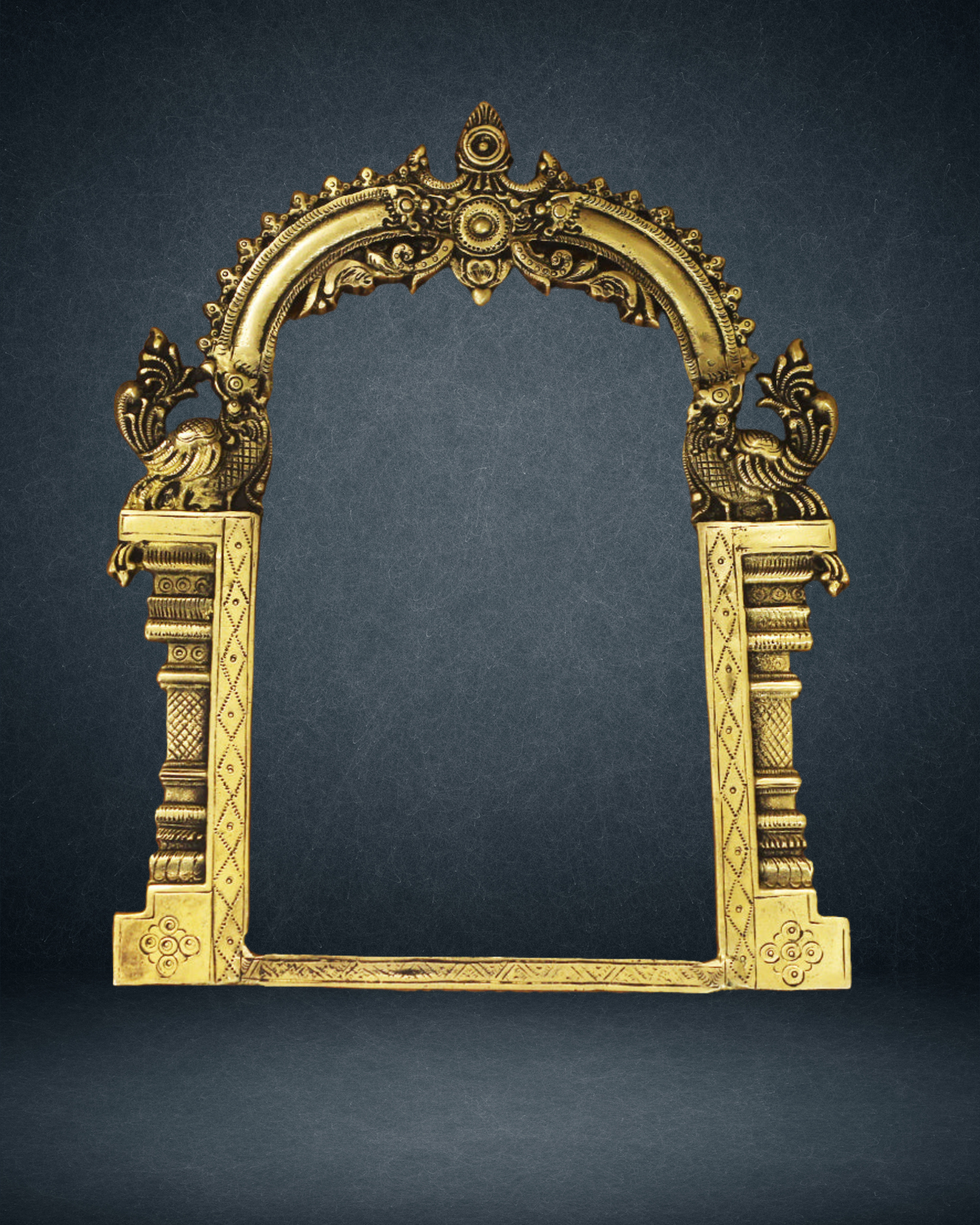 Antique Hand-Carved Anapakshi Prabhavalli (Brass)