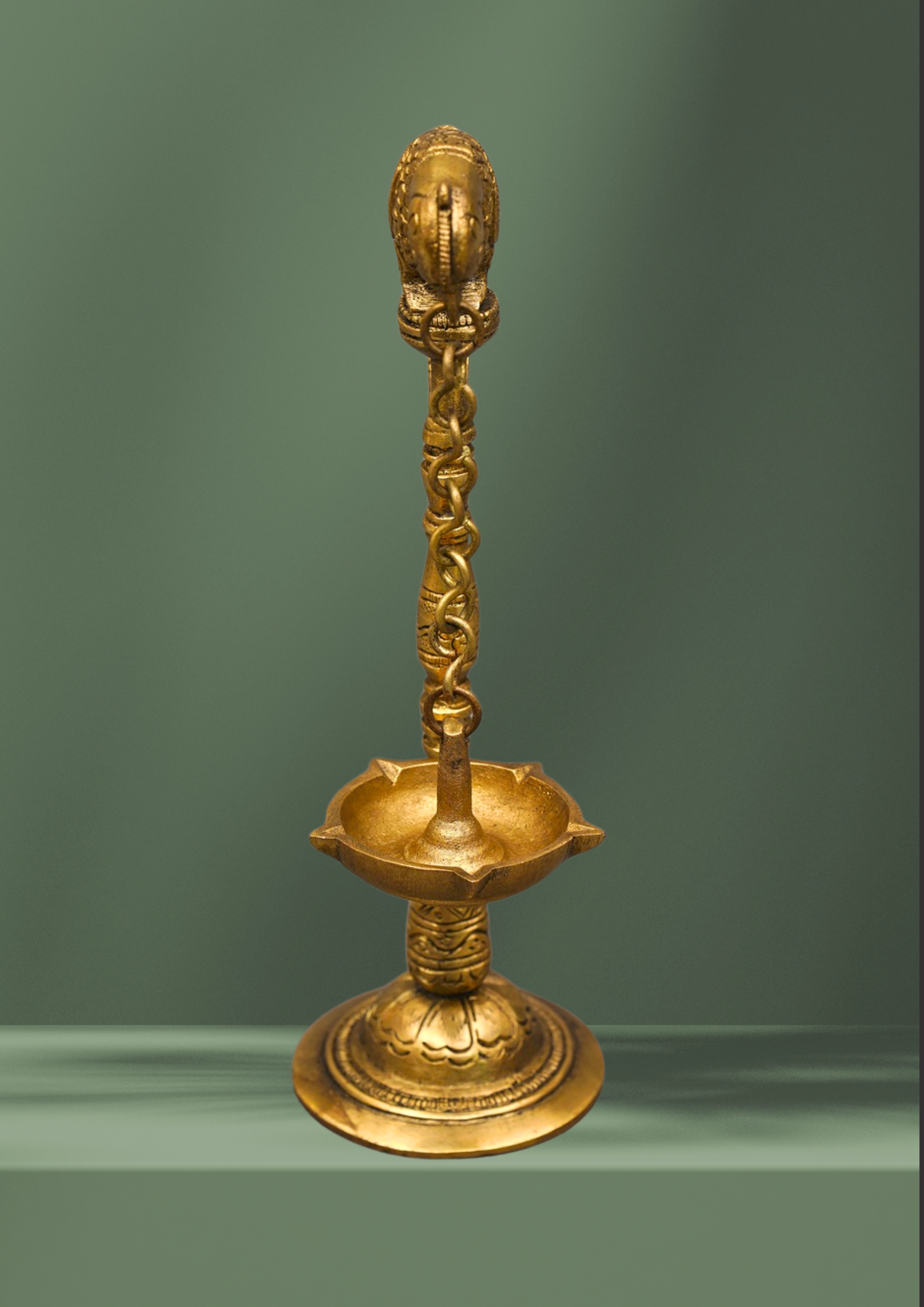 Handcrafted Brass Parrot Hanging Diya – Pair