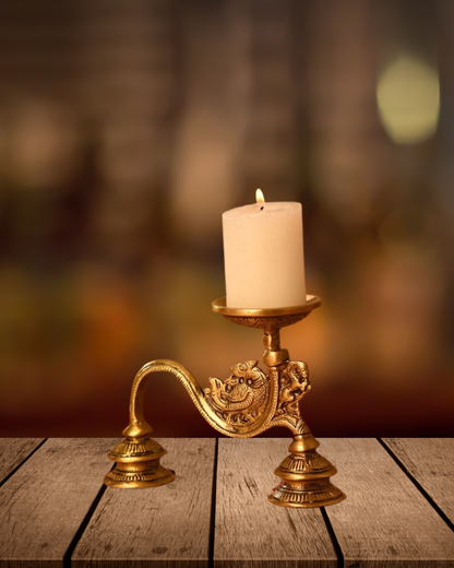 Antique Brass Diya | Handcrafted Brass Oil Lamp