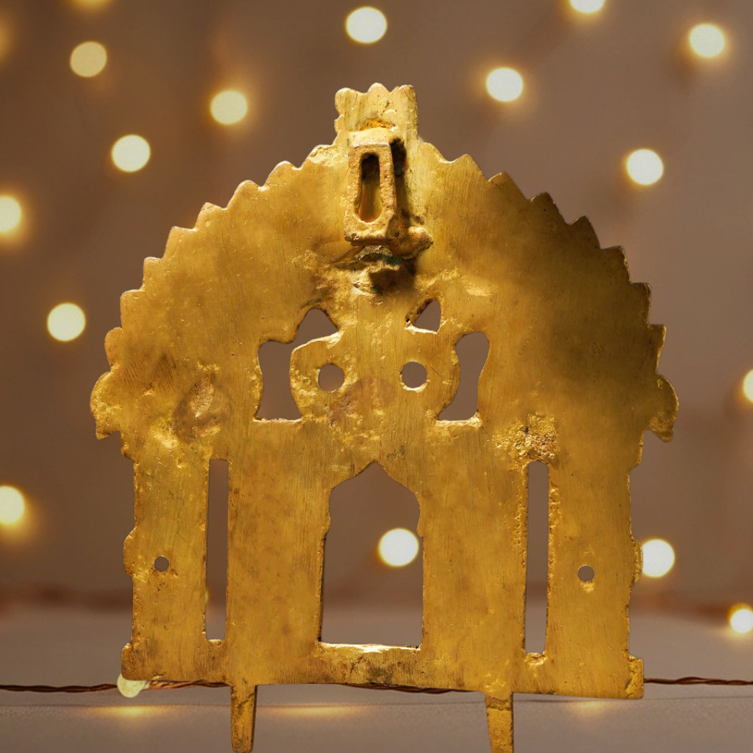 Antique Hand-Carved Naag Prabhavalli (Brass)