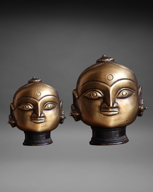 Brass Gauri Head Pair