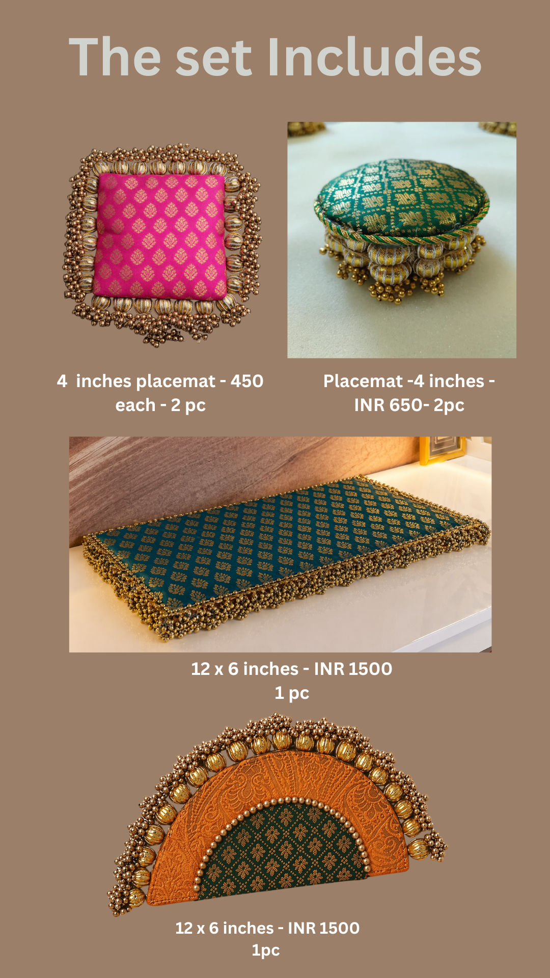 Ramna Home Rhythm x Decorchidiya Home Mandir Decor Set – Multi-Piece Festive & Floral Collection