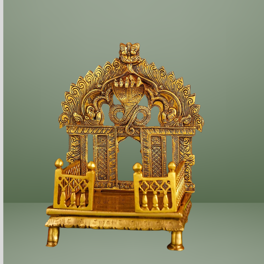 Antique Hand-Carved Naag Singhasan