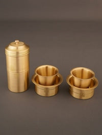 Antique hand carved Filter coffee set