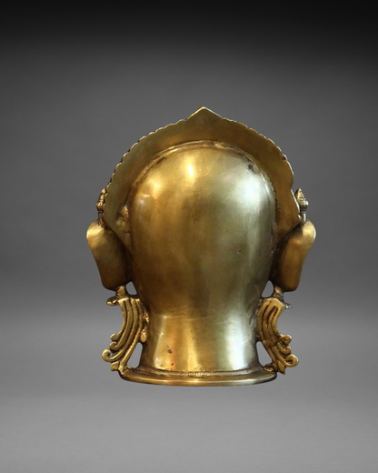 Brass Gauri Head 12"