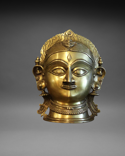 Brass Gauri Head 12"