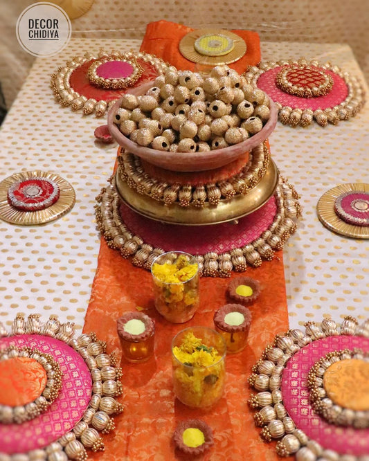 Suraj ki chandni - dinning tablescape theme set