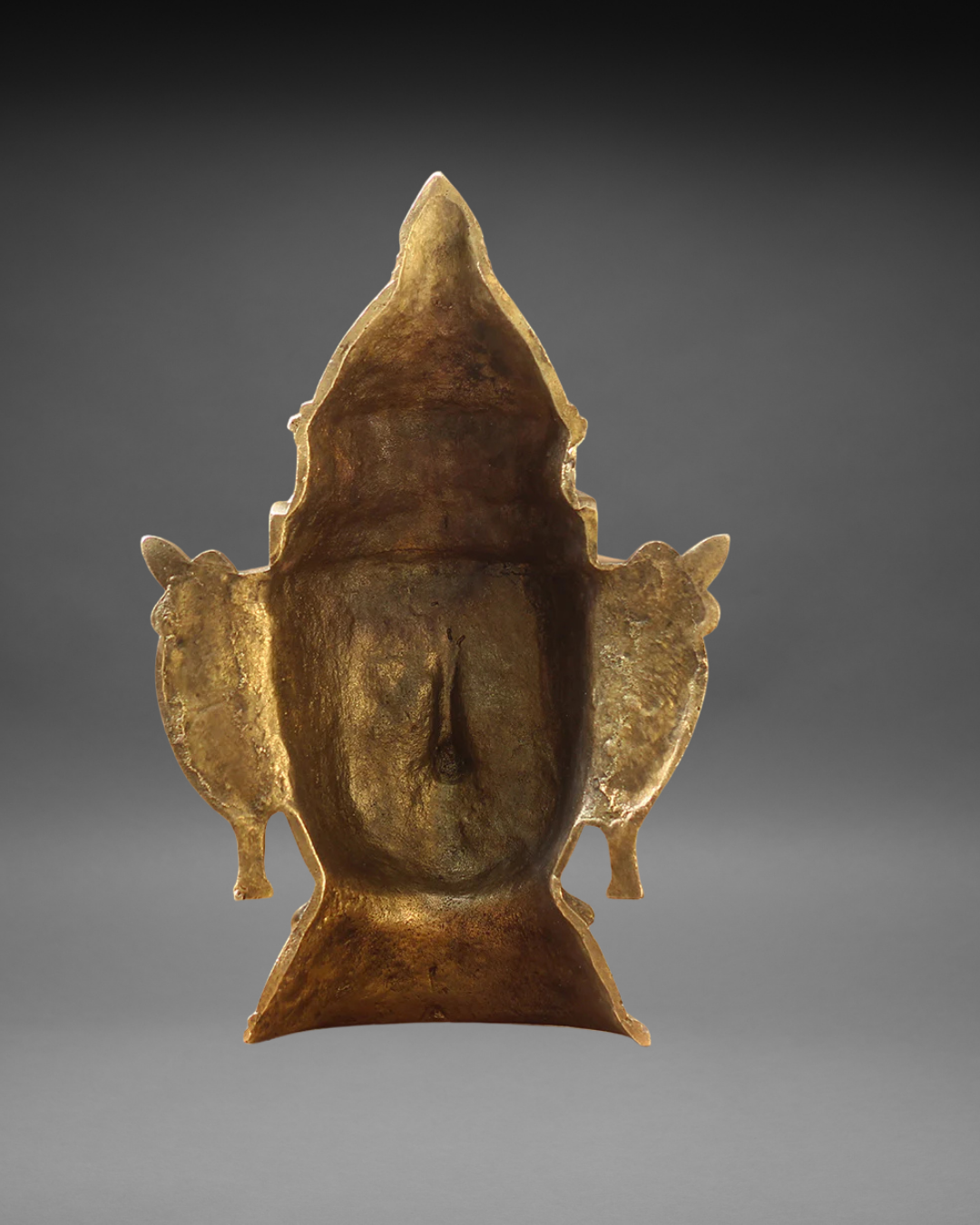 Brass Shiva Gauri Mukhlingam Mask 14"