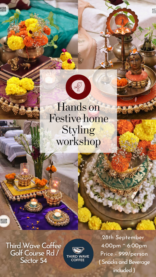 Hands-On Festive Home Styling Workshop in Gurgaon | DIY Décor & Table Styling