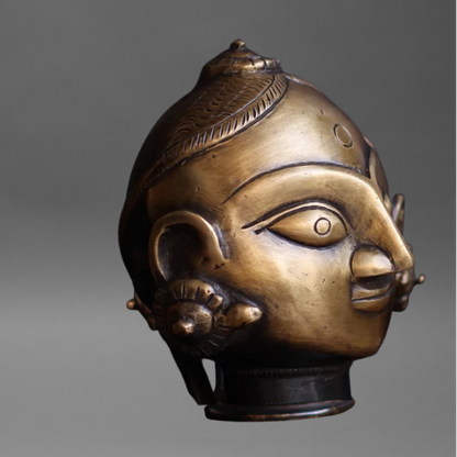 Brass Gauri Head Pair Large