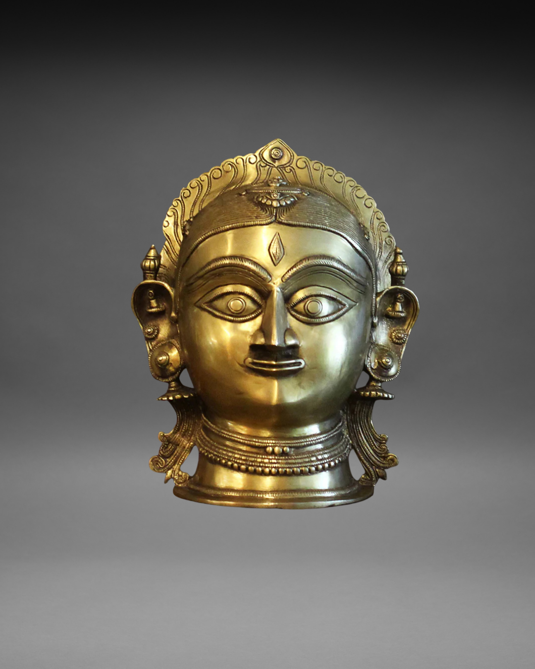 Brass Shiva -Gauri 12"-Full Head
