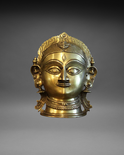 Brass Shiva -Gauri 12"-Full Head
