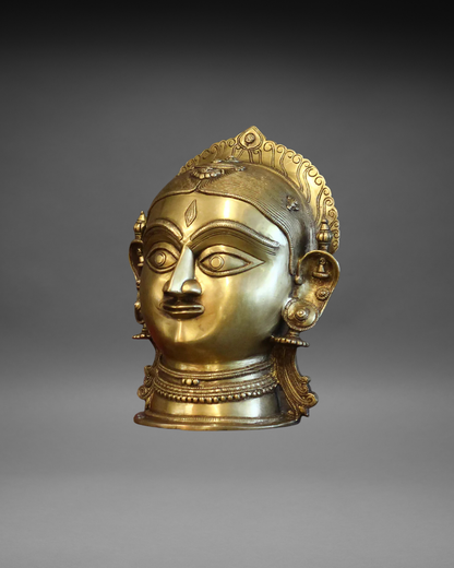 Brass Shiva -Gauri 12"-Full Head