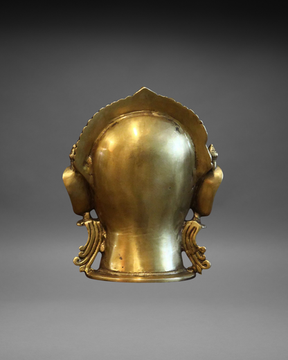 Brass Shiva -Gauri 12"-Full Head