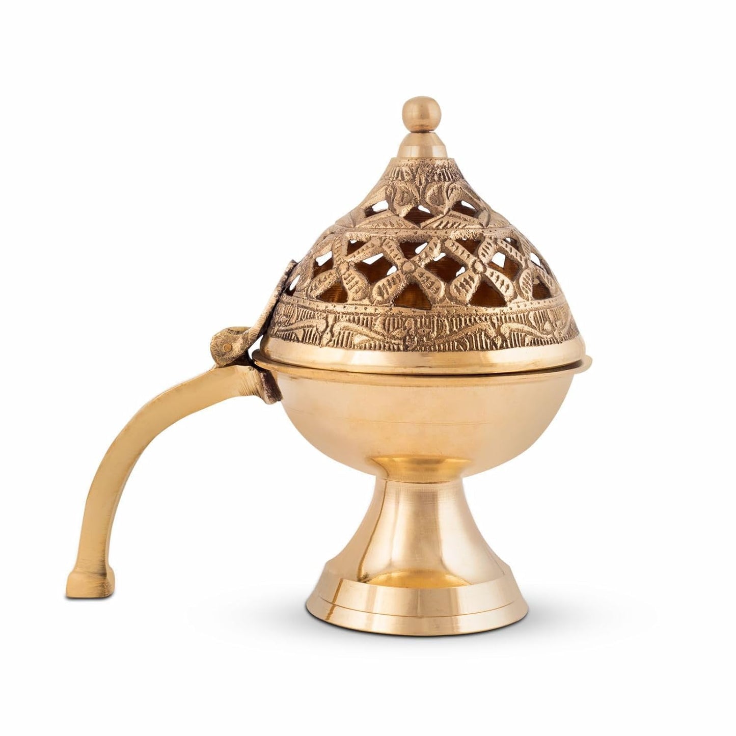 Handcrafted Brass Dome Dhoopdani | Sambrani & Dhoop Cone Burner