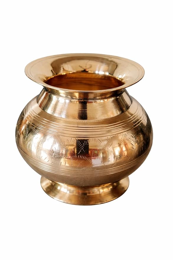 Traditional Brass Pooja Decor Set (11 Pieces) with Kirtimukh Prabhavalli & Gauri Mukh