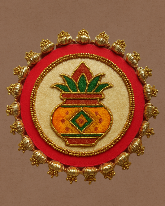 Hunar – Kalash - vibrant  | Handmade Banarasi Table Decor | Various Sizes