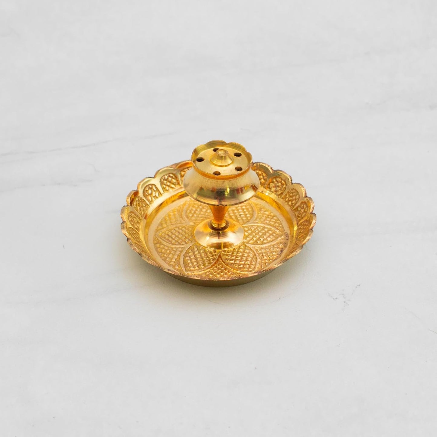 Pure Brass Pooja Thali Set – 12 Pc | Premium Puja Plate for Home Temple