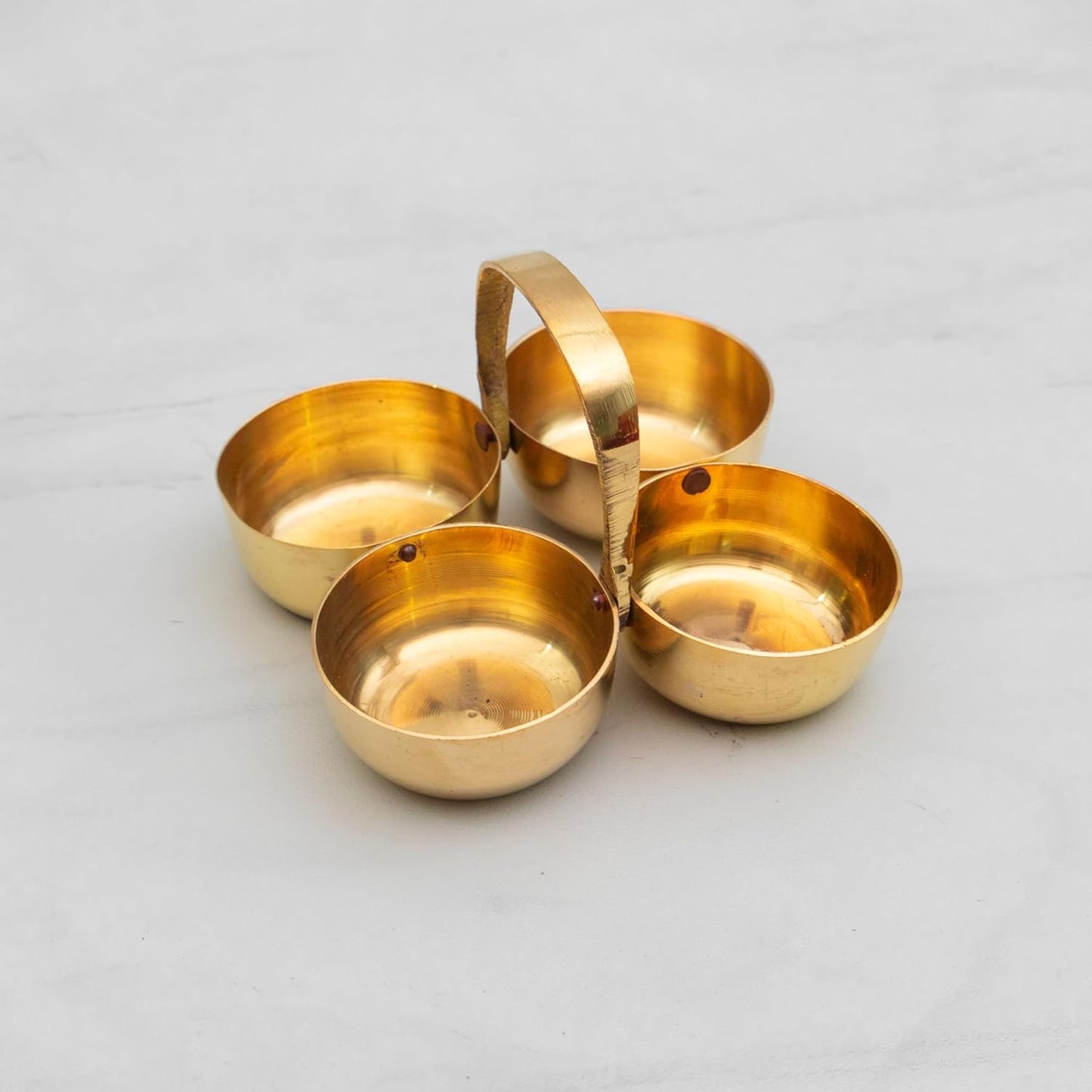 Pure Brass Pooja Thali Set – 12 Pc | Premium Puja Plate for Home Temple
