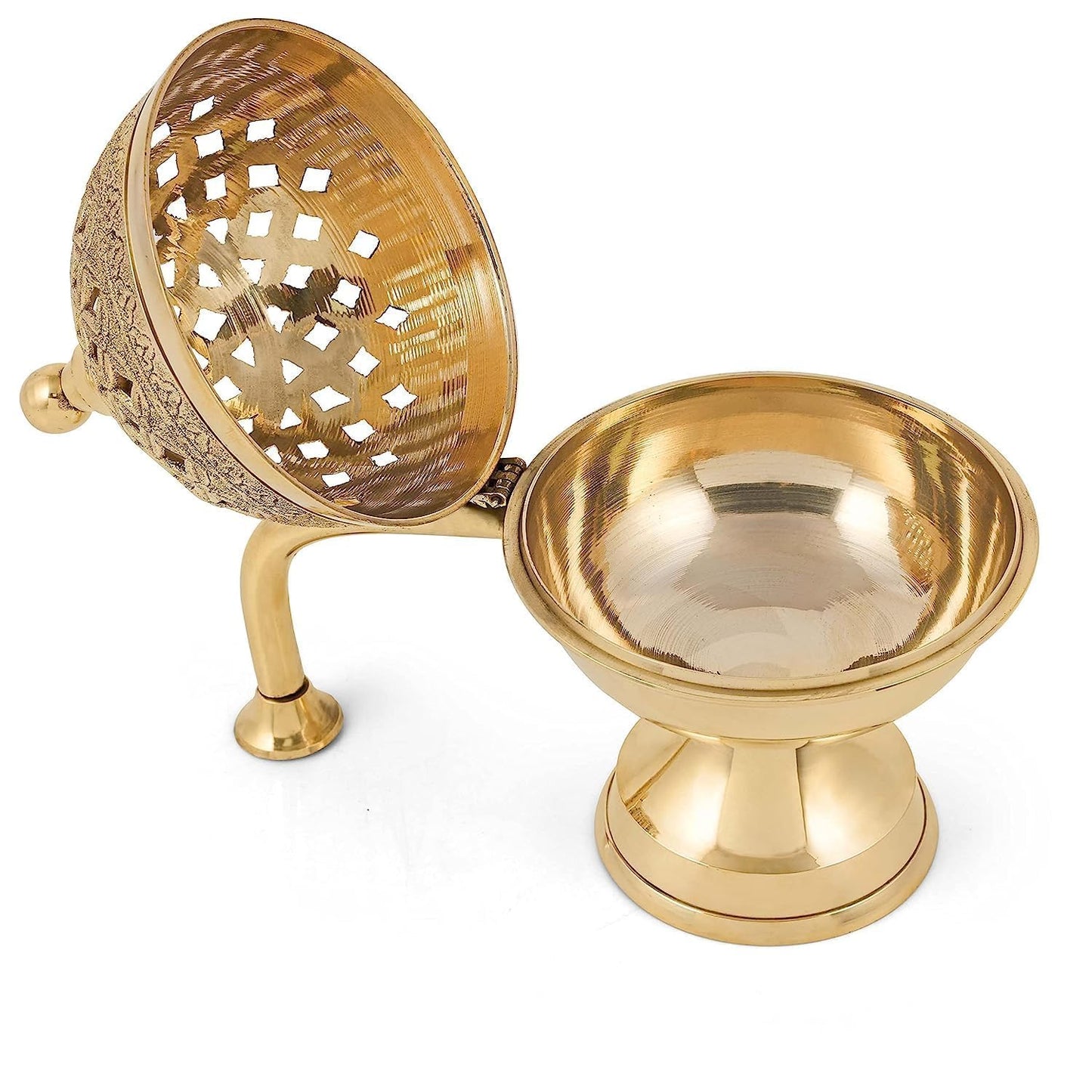 Handcrafted Brass Dome Dhoopdani | Sambrani & Dhoop Cone Burner