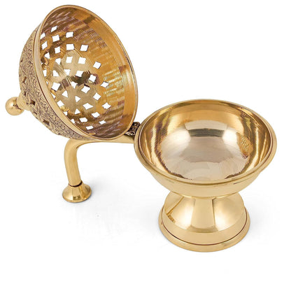 Handcrafted Brass Dome Dhoopdani | Sambrani & Dhoop Cone Burner