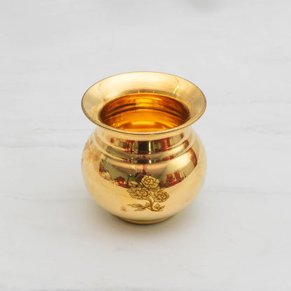 Pure Brass Pooja Thali Set – 12 Pc | Premium Puja Plate for Home Temple