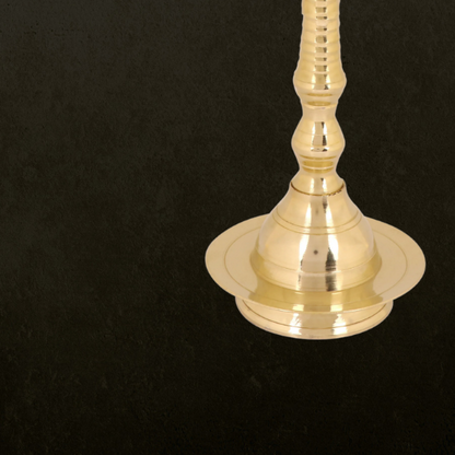 10 Inch Traditional Brass Kerala Diya