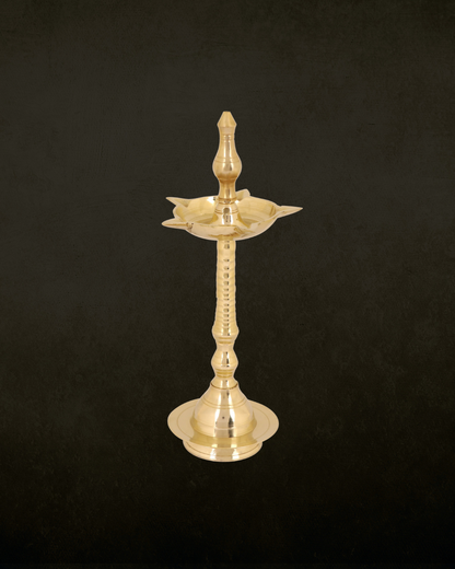 10 Inch Traditional Brass Kerala Diya