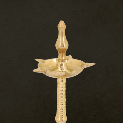 10 Inch Traditional Brass Kerala Diya