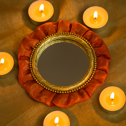 Frill mirror reversible placemat - LIMITED EDITION - 4 inches round