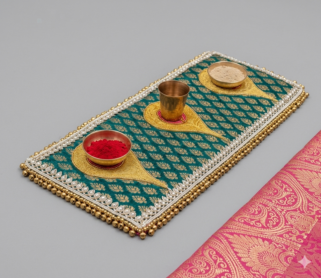 Ramna Home Rhythm x Decorchidiya Home Mandir Decor Set – Multi-Piece Festive & Floral Collection