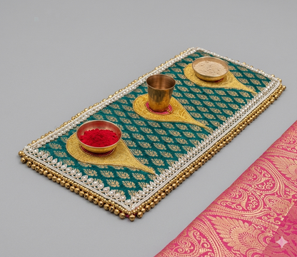 Ramna Home Rhythm x Decorchidiya Home Mandir Decor Set – Multi-Piece Festive & Floral Collection