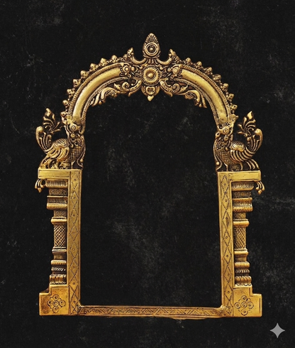 Antique Hand-Carved Anapakshi Prabhavalli (Brass)
