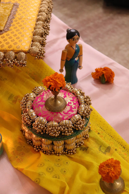 Handcrafted Yellow Table Décor Set for Festive & table Styling