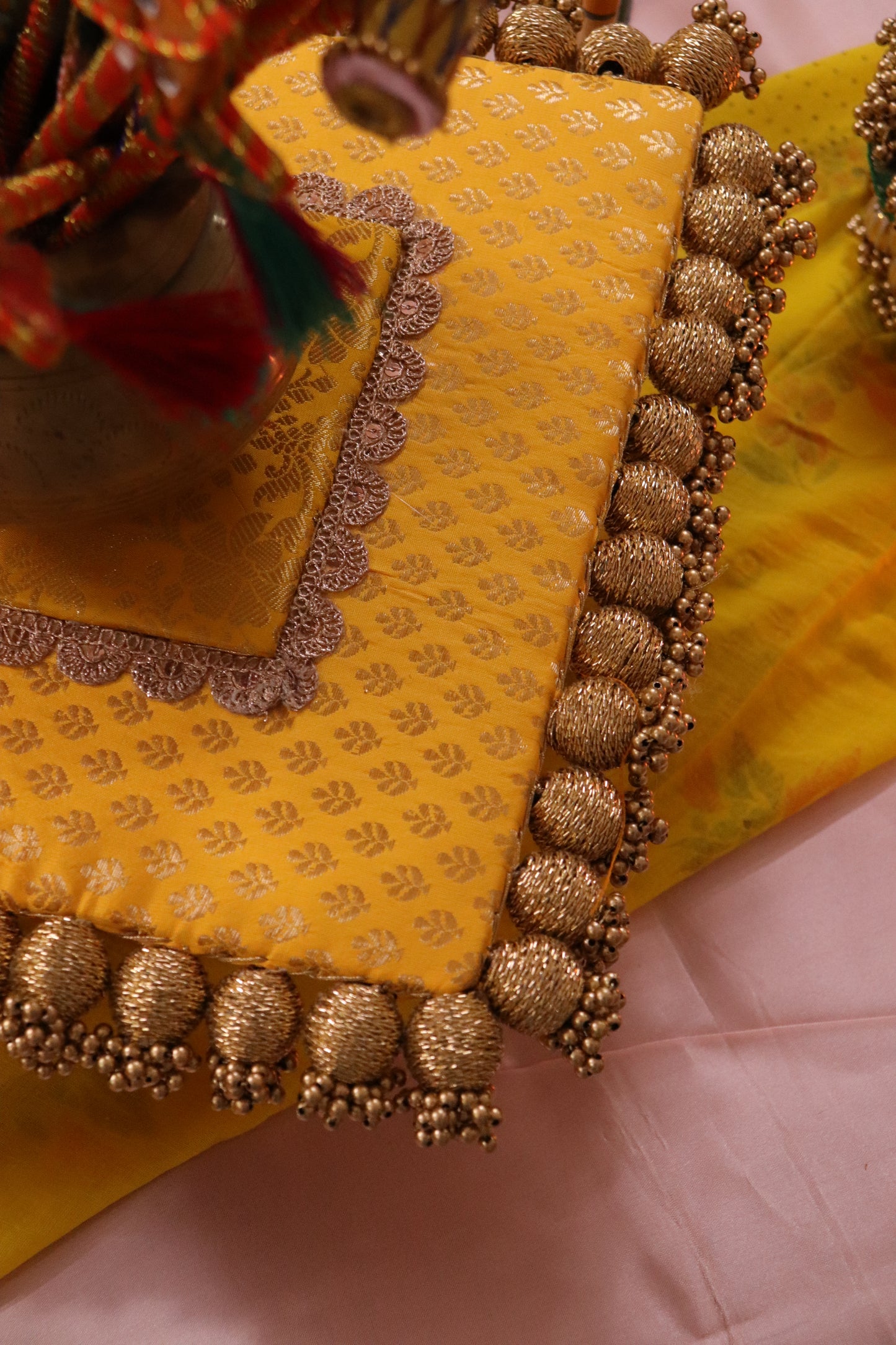 Handcrafted Yellow Table Décor Set for Festive & table Styling