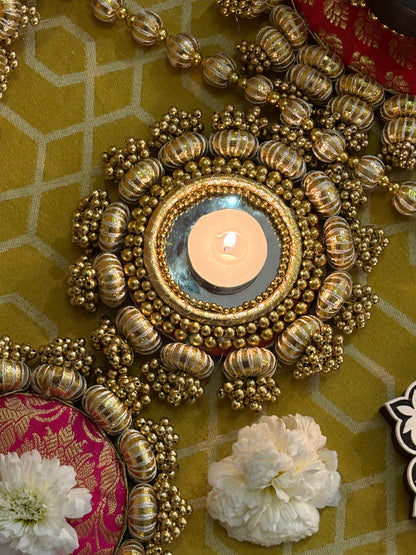 Decorthecorner x Decorchidiya – Full Mandir Decor Set (24 pcs, Mandir not included)