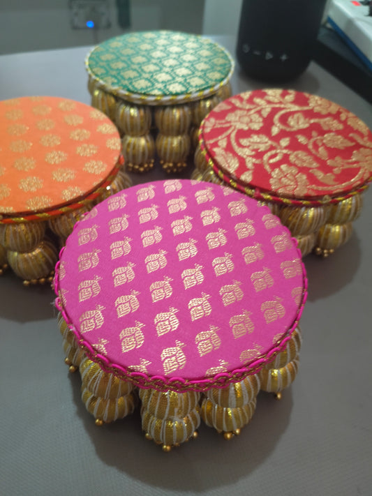 Rangbiranga Jalkan - Multicolor    - Dropping Tassel Placemat -  Set of 4 pcs
