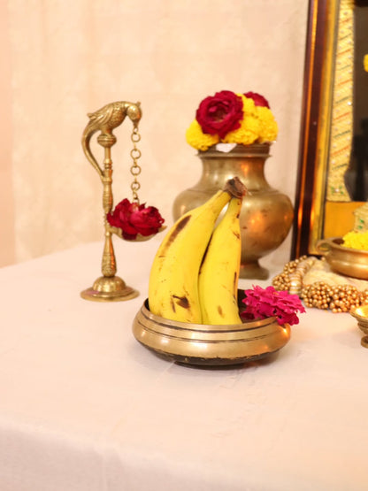 Traditional Brass Pooja Decor Set | 22 Pcs Complete Temple & Home Decor Set
