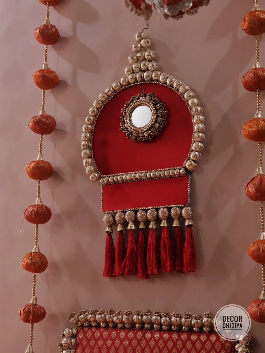 Shubhrangi – Pooja Mandap decor in banarasi  for Navratri & Diwali