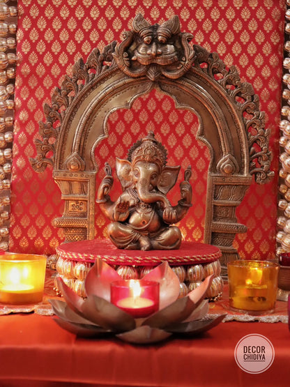 Shubhrangi – Pooja Mandap decor in banarasi  for Navratri & Diwali