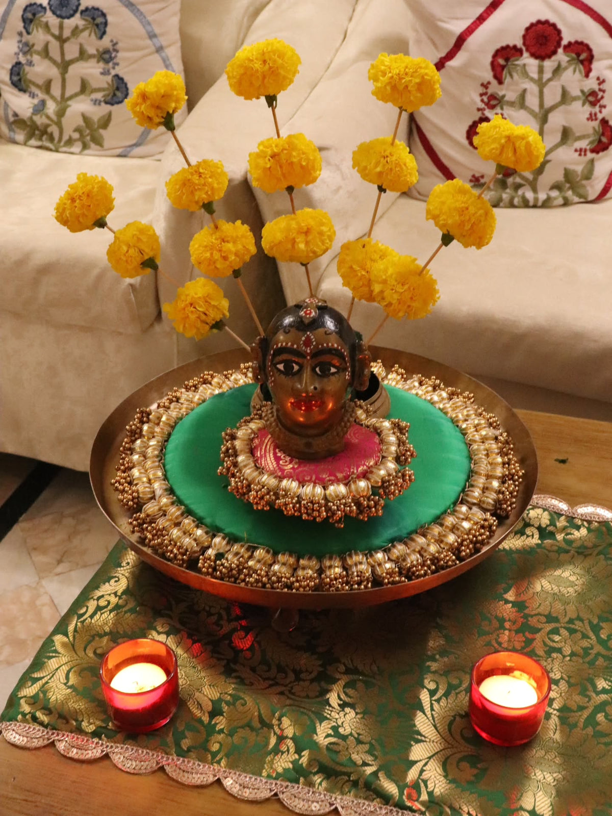 Gauri Mukh Decor | Traditional Pooja & Temple Décor