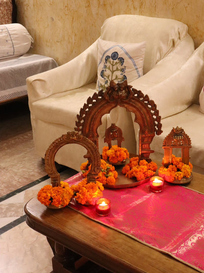 Kirtimukha & Naag Prabhavalli | Traditional Temple Décor