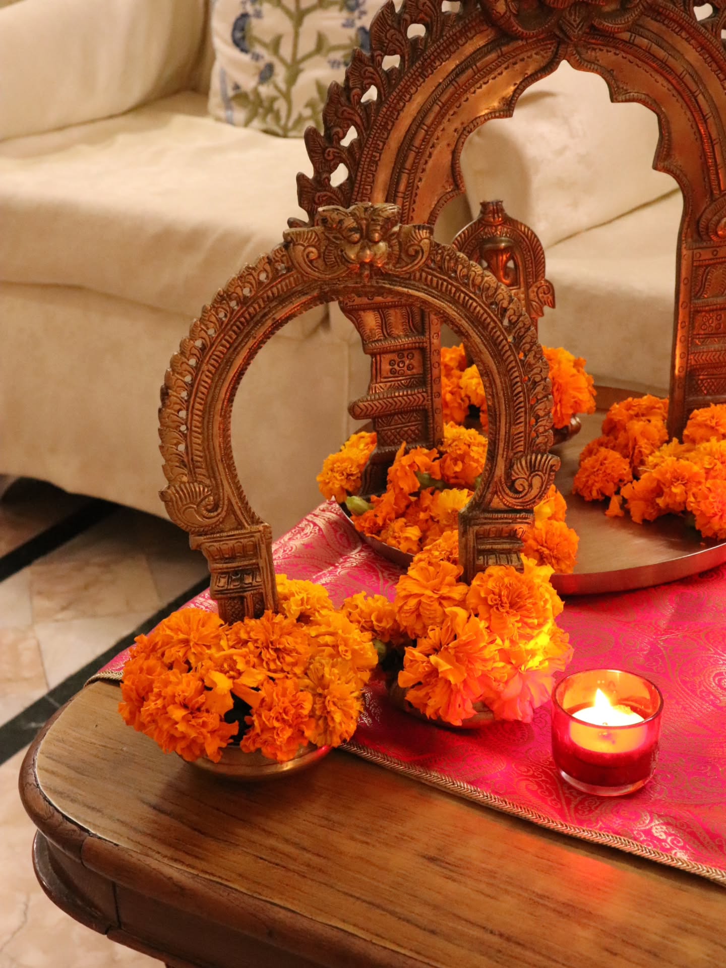 Kirtimukha & Naag Prabhavalli | Traditional Temple Décor