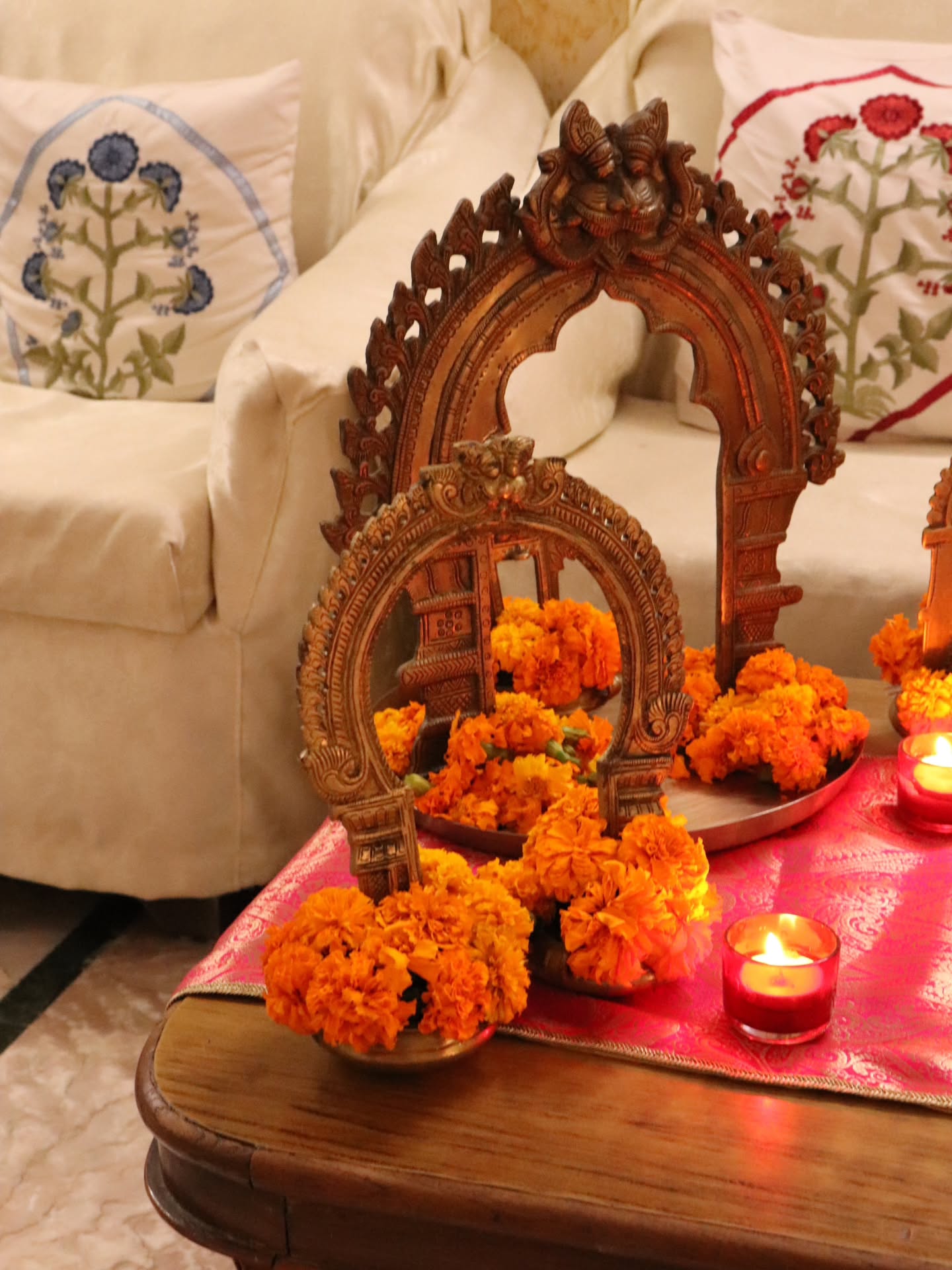 Kirtimukha & Naag Prabhavalli | Traditional Temple Décor