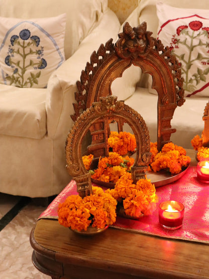 Kirtimukha & Naag Prabhavalli | Traditional Temple Décor