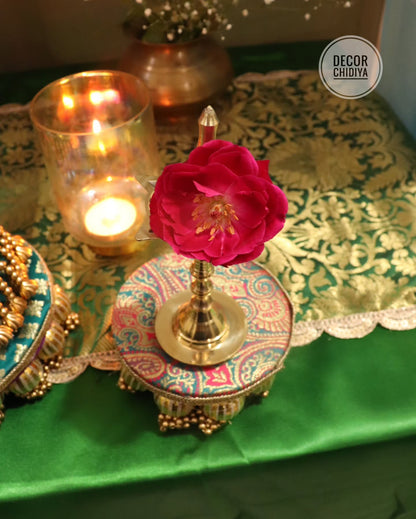 Rajwada Theme Pooja Decor Set | Ganpati, Janmashtami & Festive Mandir Decoration at Home (Copy)